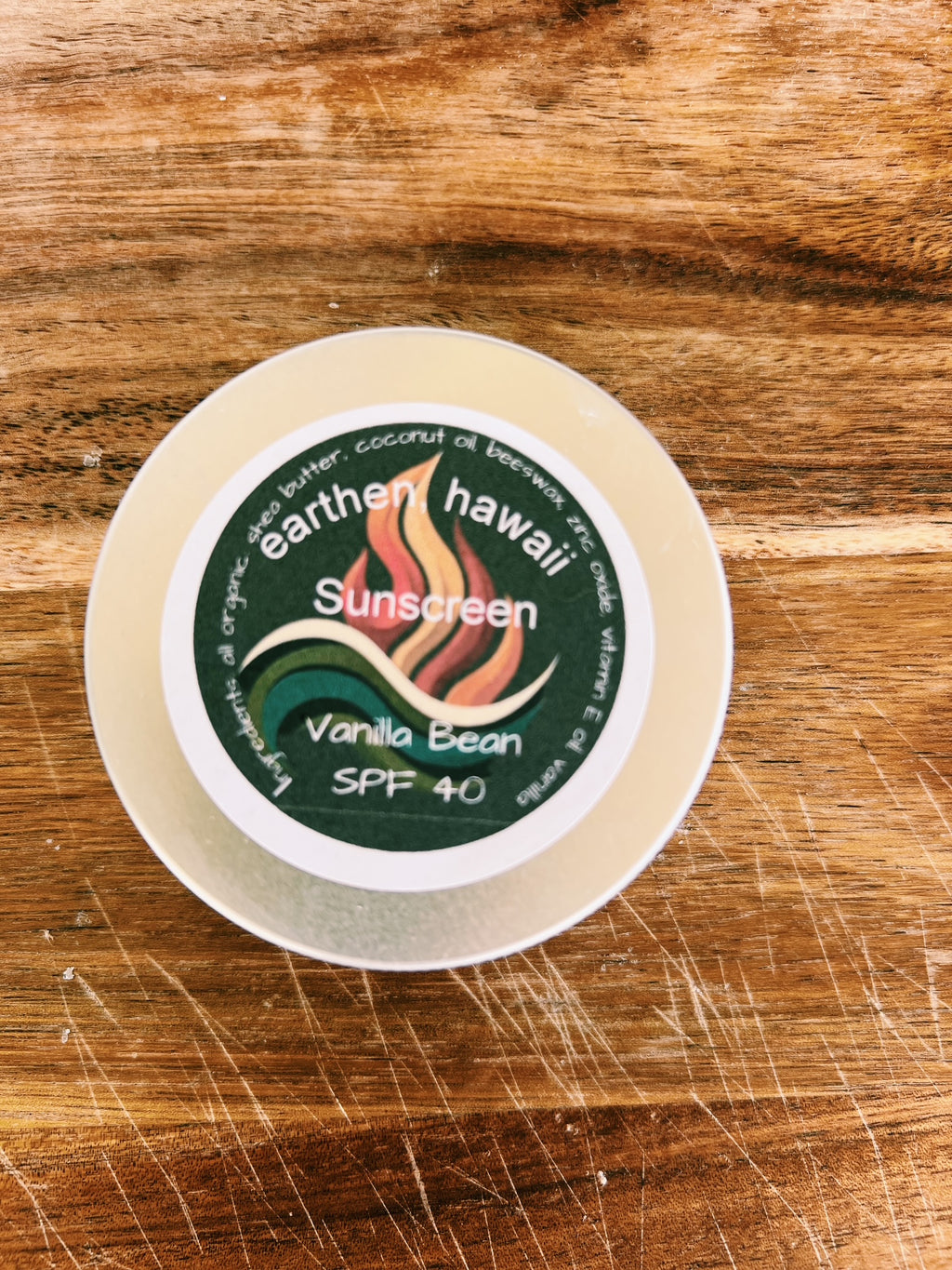 Earthen Sunscreen Vanilla Bean