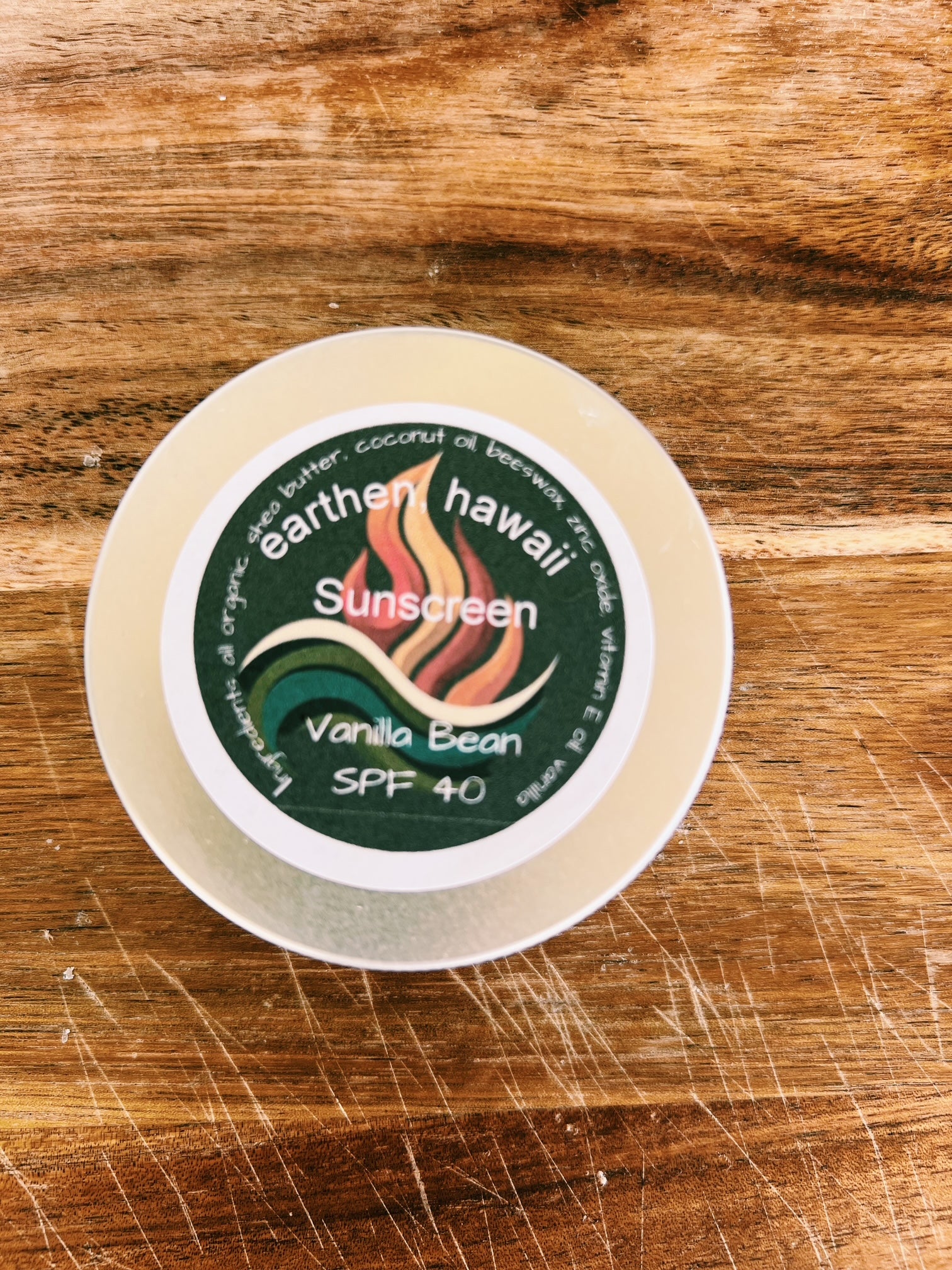 Earthen Sunscreen Vanilla Bean