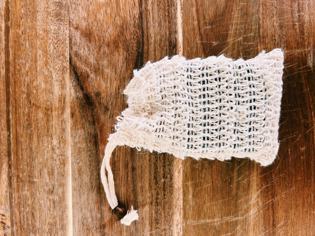 Exfoliating Organic Sisal Fiber Soap Saver Pouch