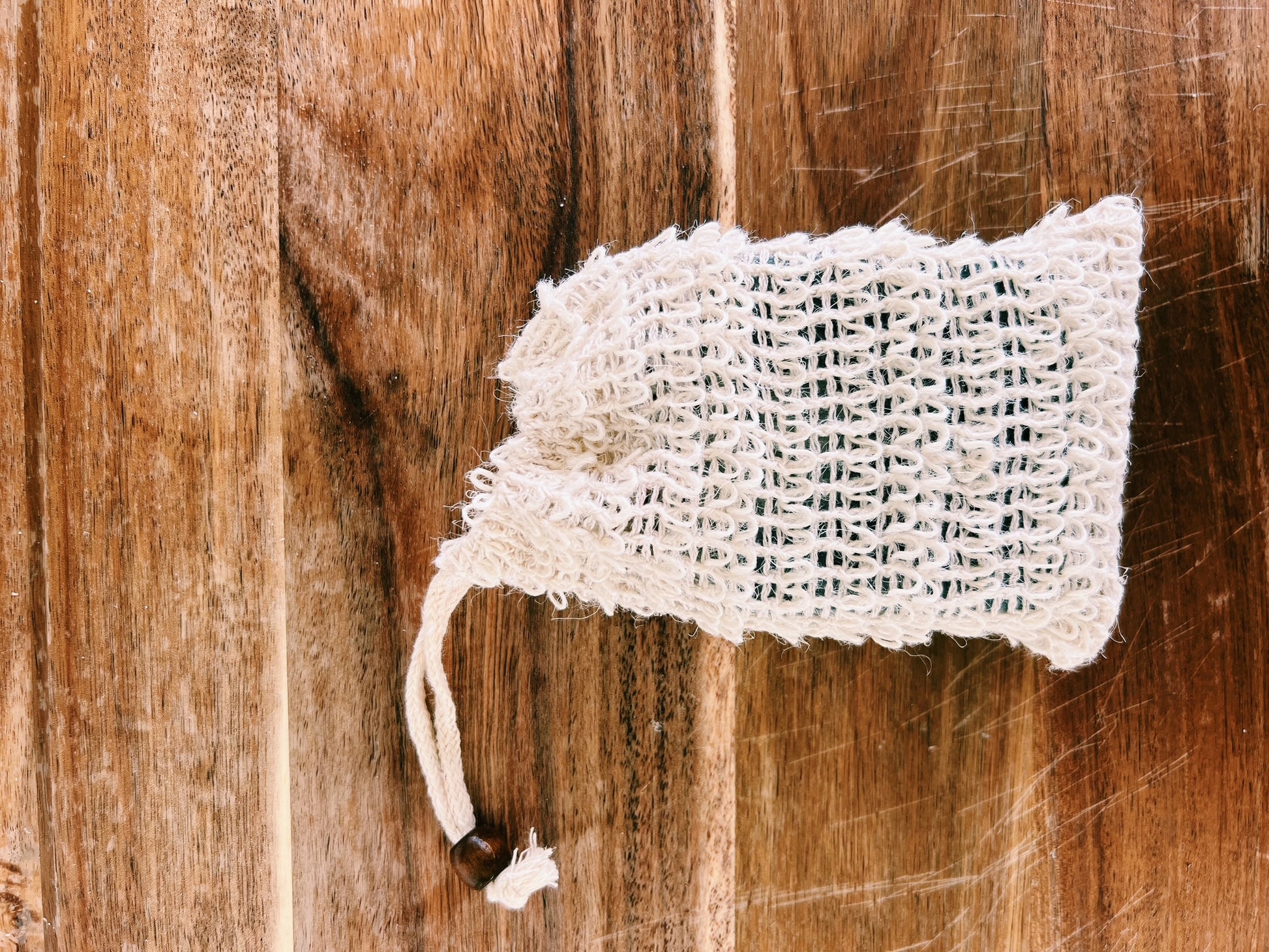 Exfoliating Organic Sisal Fiber Soap Saver Pouch