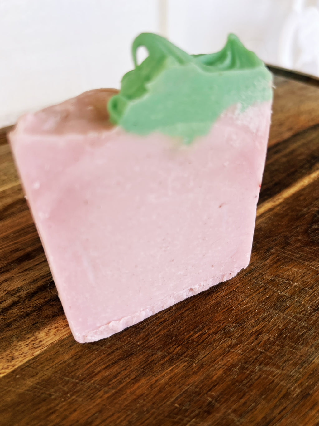 Summer Melon Handmade Soap with Pink French Clay