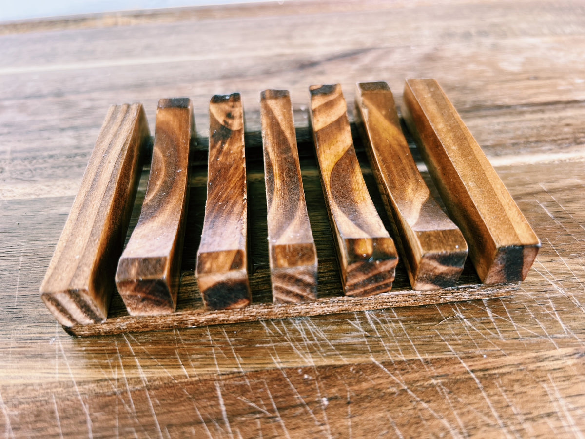 Natural Wood Soap Dish